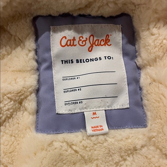 Cat & Jack Light Purple Hooded Jacket and Heart Rain Coat Bundle - Picture 7 of 13